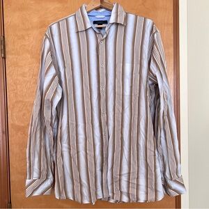 Express Men's Striped Shirt Size XL